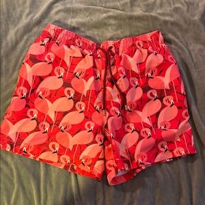 CAPPELLE Flamingo Patterned Swim Trunks